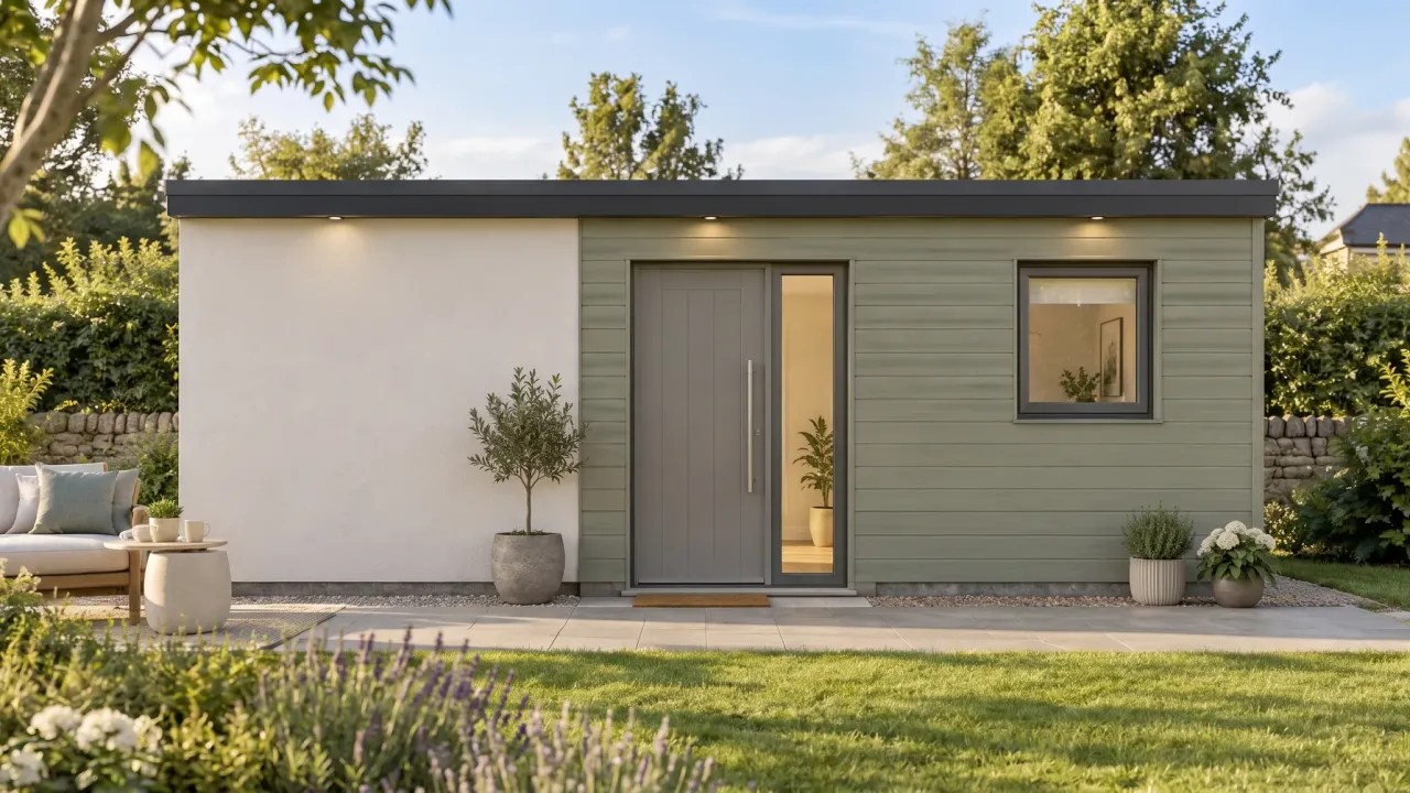 A finished NuaHome, the last shot of the build film