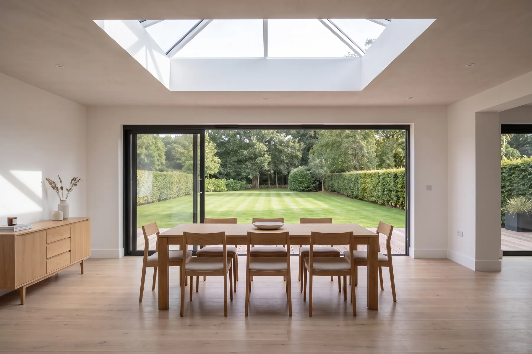 A NuaHome Roof Lantern seen from inside the room below