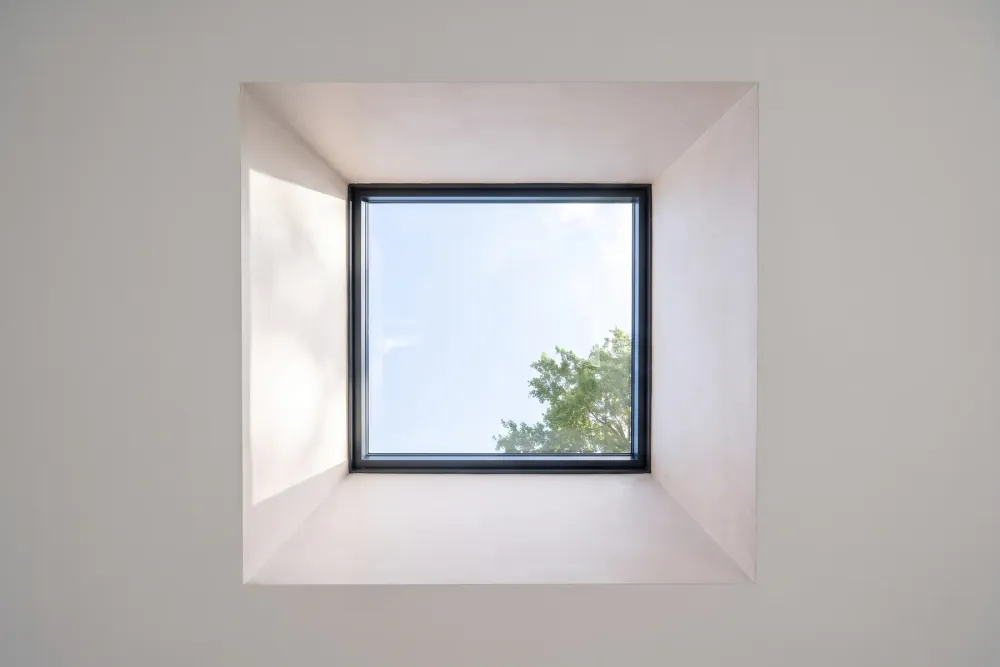 A rooflight in the Warm Roof, seen from below